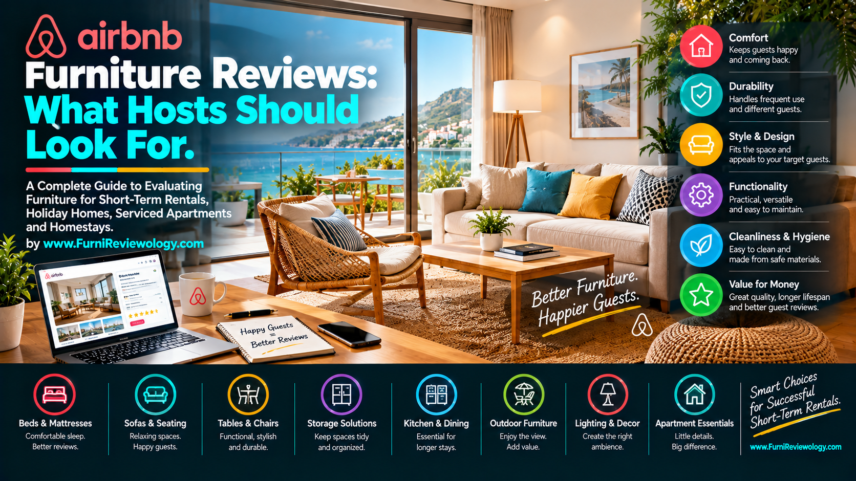 Airbnb Furniture Reviews: What Hosts Should Look For
