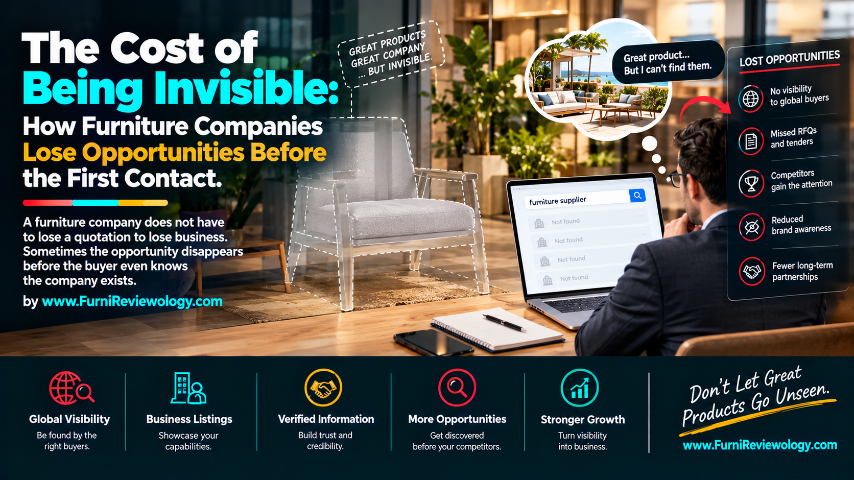 The Cost of Being Invisible: How Furniture Companies Lose Opportunities Before the First Contact