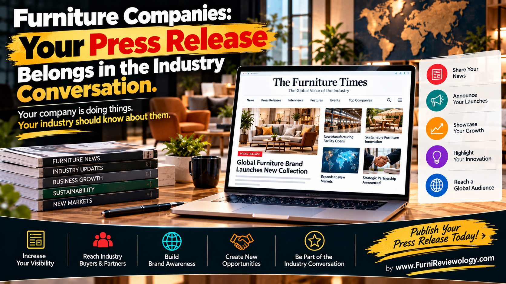 Furniture Companies: Your Press Release Belongs in the Industry Conversation