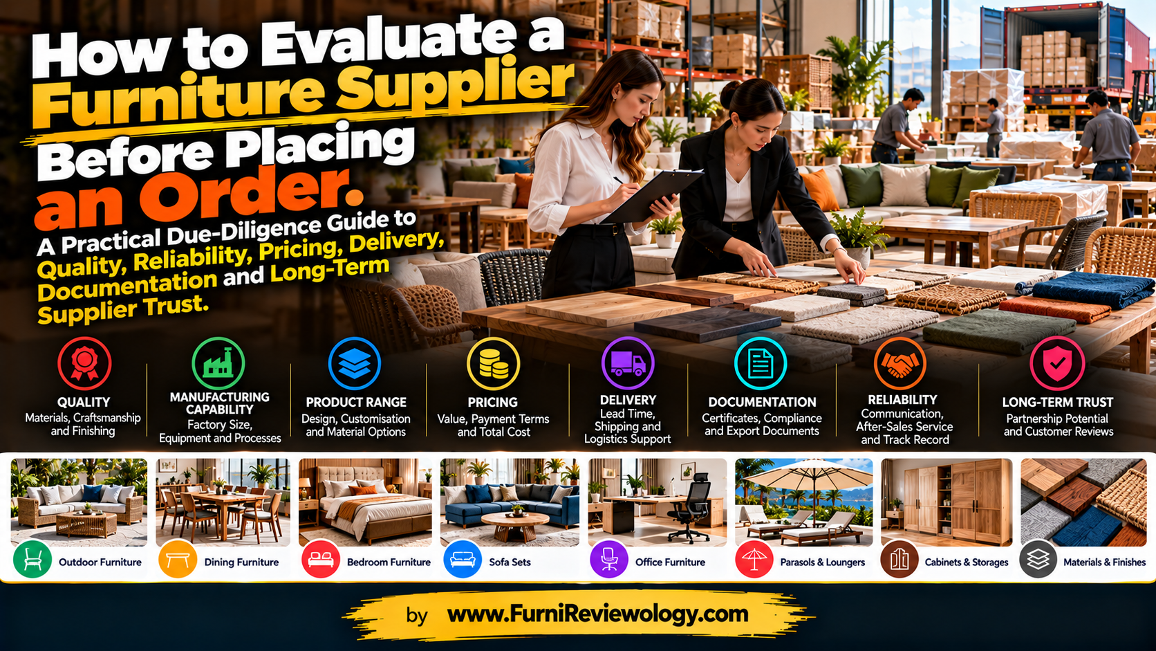 How to Evaluate a Furniture Supplier Before Placing an Order
