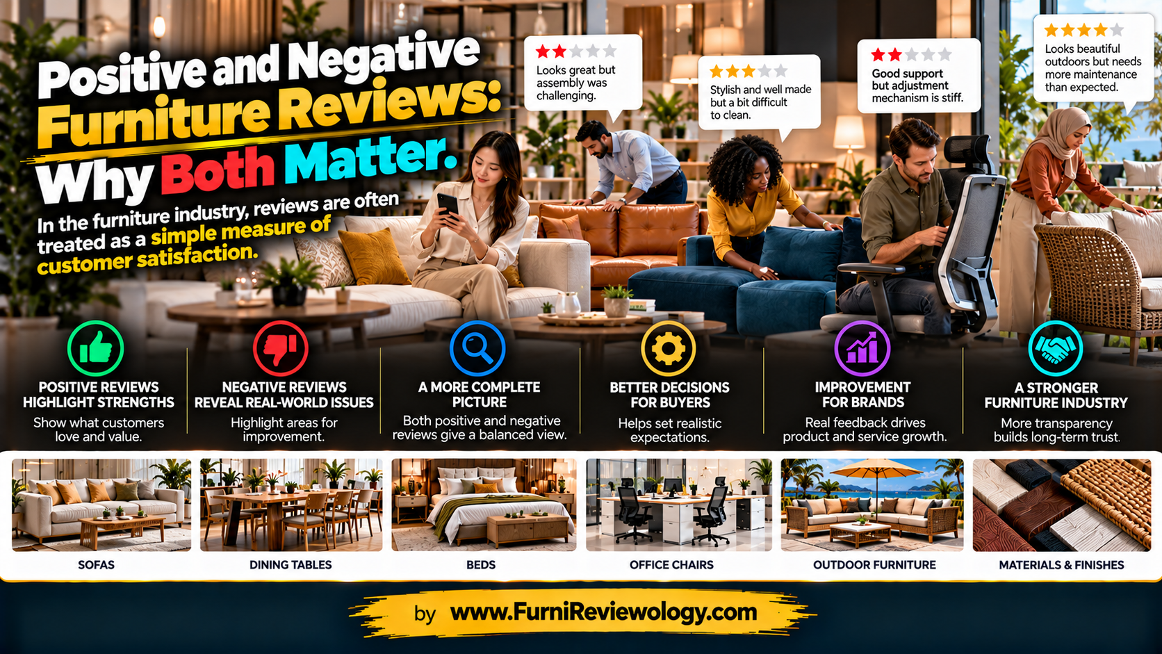 Positive and Negative Furniture Reviews: Why Both Matter