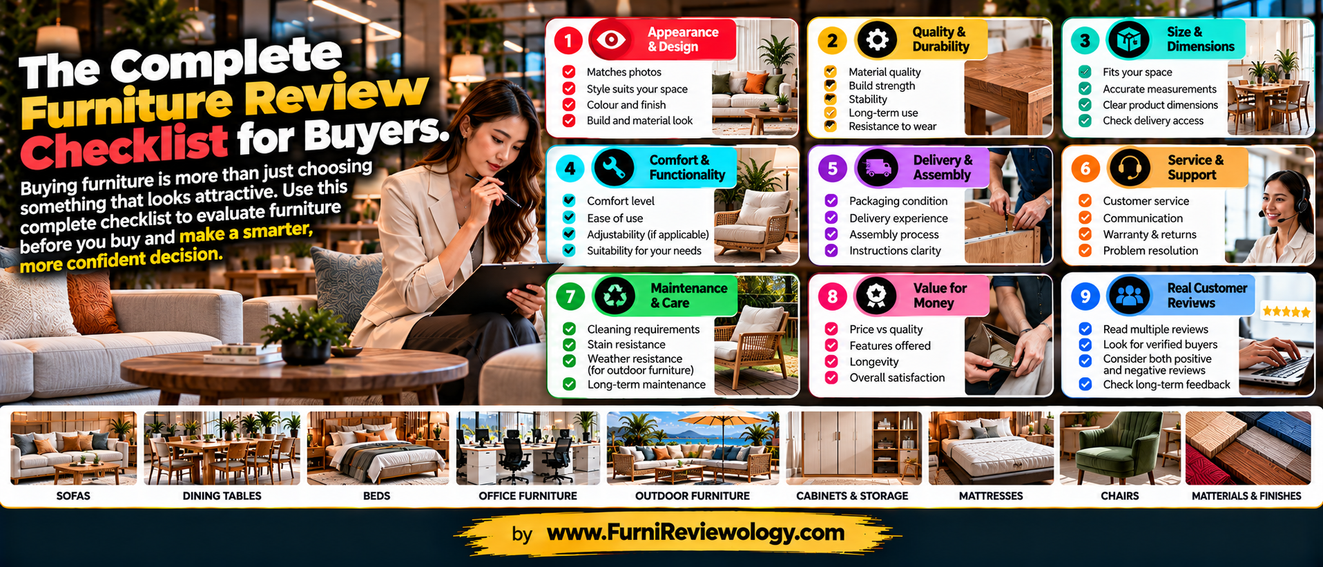 The Complete Furniture Review Checklist for Buyers